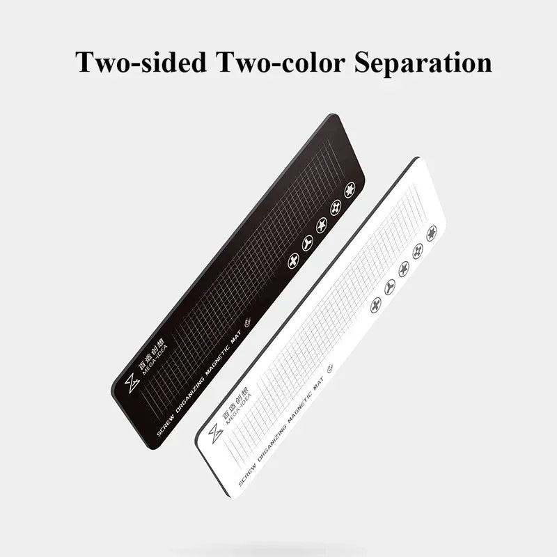 QIANLI MEGA-IDEA Double-Side Magnetic Mat Anti-Rolling Screw Storage Pad for iPhone Samsung Tablet Mobile Phone Repair Tools