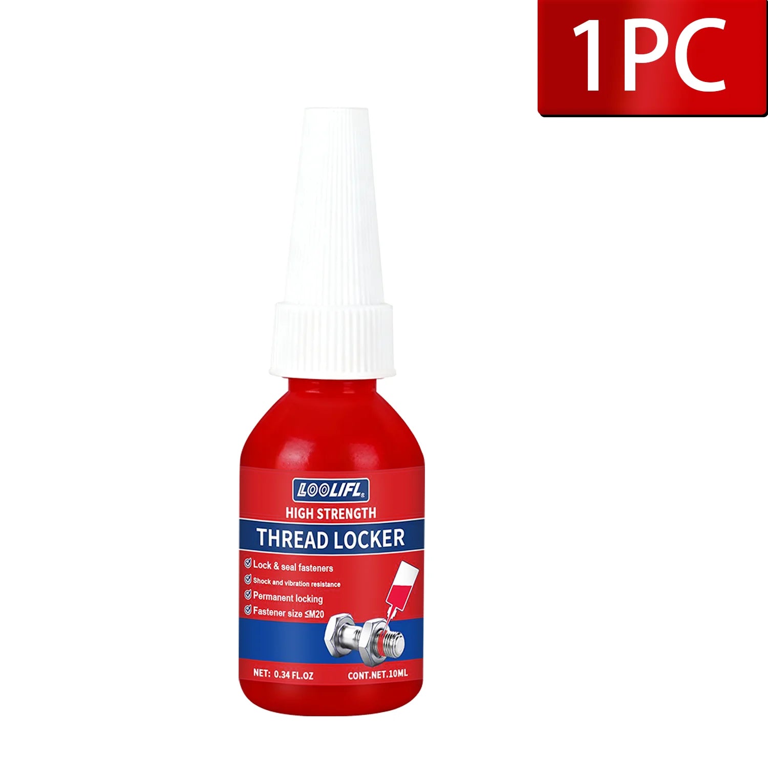 50ML 243 Blue Medium Strength Threadlockers,Universal Thread Adhesives,For All Metal Threaded Components,Removable Waterproof