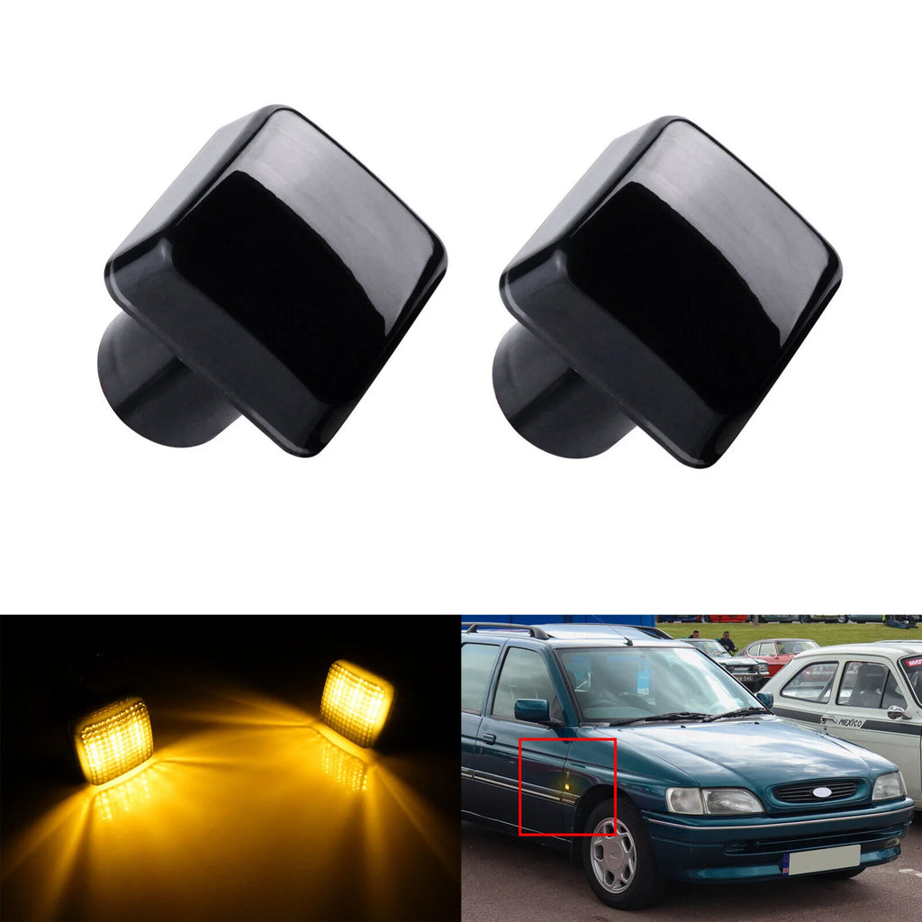 1 Pair LED Side Indicator Turn Signal Repeater Light For Ford Transit MK4 Fiesta MK3 Sierra GBC ESCORT TURNIER MK5 MK6