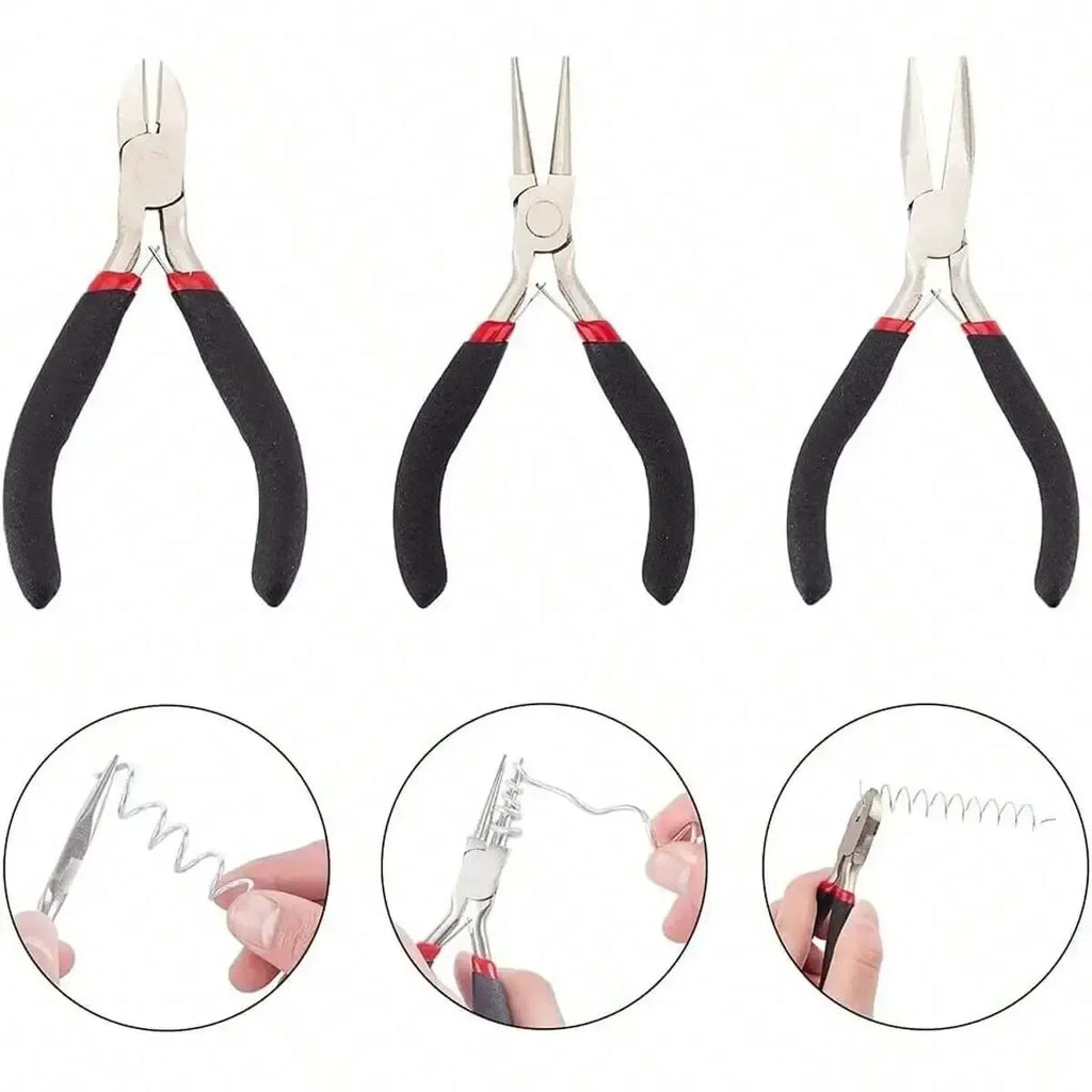 4pcs/1pcs Multifunctional jewelry pliers manual pointed-nosed pliers oblique pliers mini pointed-nosed pliers，For Jewelry making