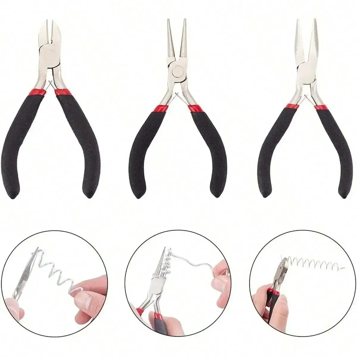 4pcs/1pcs Multifunctional jewelry pliers manual pointed-nosed pliers oblique pliers mini pointed-nosed pliers，For Jewelry making
