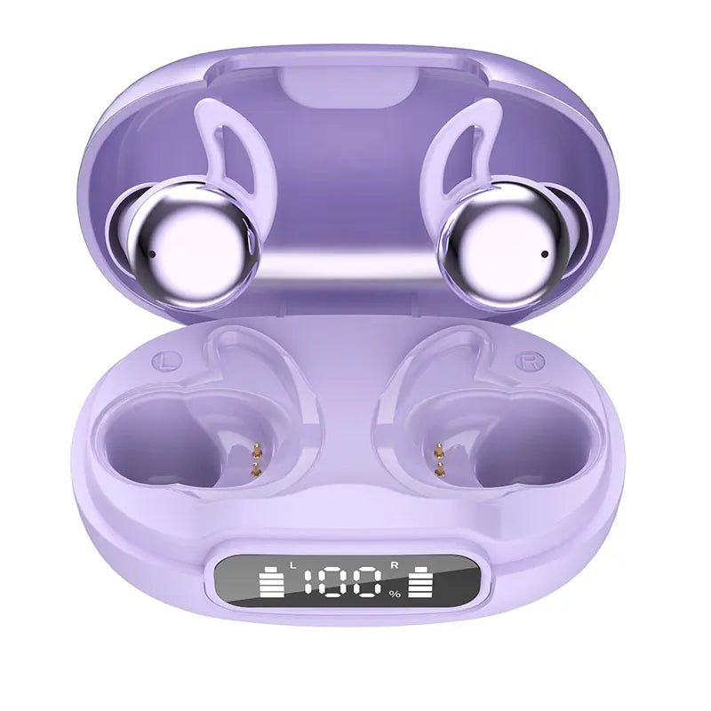 Sleep Bluetooth Earbuds ANC Noise Cancelling with Translation In-Ear Headphones Portable Charging LED Display for Travel Work