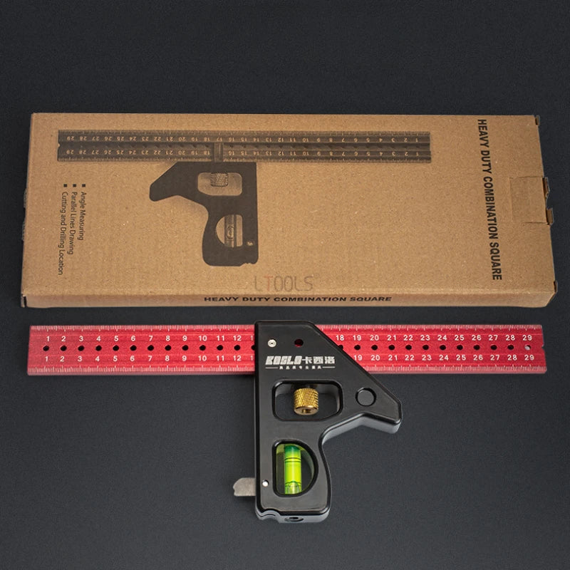 Gauges Heavy Duty High-precision Woodworking  aluminum alloy Multifunction Combined Angle Ruler 30/40cm Movable Angle Ruler