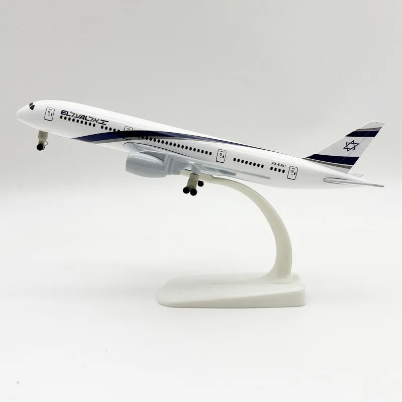 Scale Aircraft 20cm Israel AIR B787 Airways Metal Child Toy Plane Replica Miniature Airplane Model Collection Model Aircraft