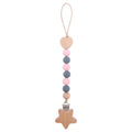 Baby Anti Drop Chain Beech Star Clips Toddles Soothing Teeth Silicone Beads Pacifier Chain Newborn Appease Infant Dummy Holder