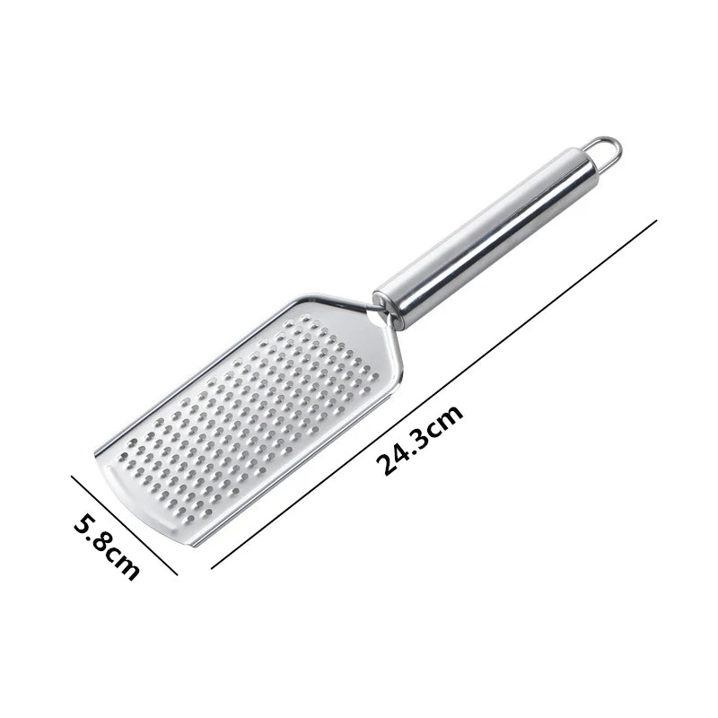 LMETJMA Mini Cheese Grater With Handheld Cheese Shredder Stainless Steel Cheese Lemon Zester For Chocolate Ginger Garlic JT361