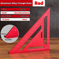 Woodworking Aluminum Alloy Triangle Gauges Multi-function Measuring Gauging Tools Marker Angle Ruler 7/12inch Metric and Imperia
