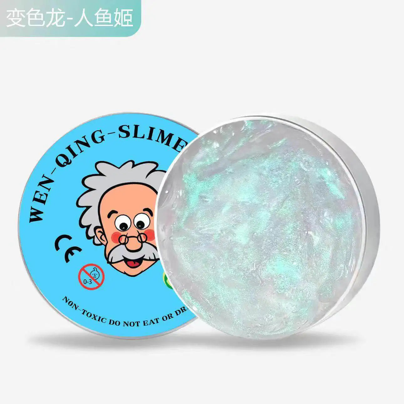 Stress Relief Squeeze Blind Box Old Man Liquid Squishy Transparent Crystal Slime Fluffy Foam Putty Kids Safe Bouncy Color Slime