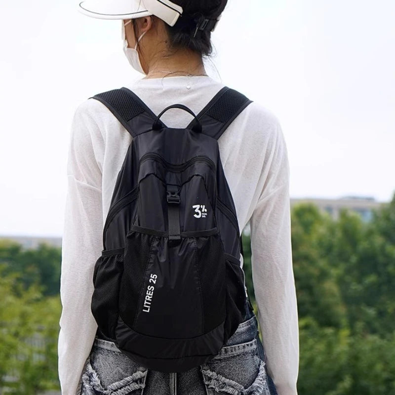 Ultralight Foldable Backpack,Waterproof Hiking Daypack for Trekking Travel,Compact Durable Small Bag with Adjustable Straps