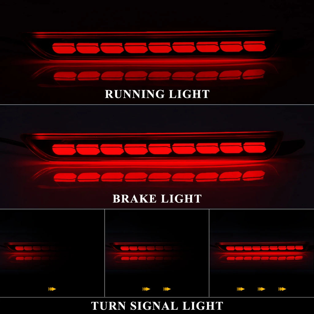 For Mazda CX-30 CX30 CX50 CX-50 2020 2021 2022 Car Rear Bumper Reflector Light Danamic Turn Signal Brake Warning Drving Lamp 12V