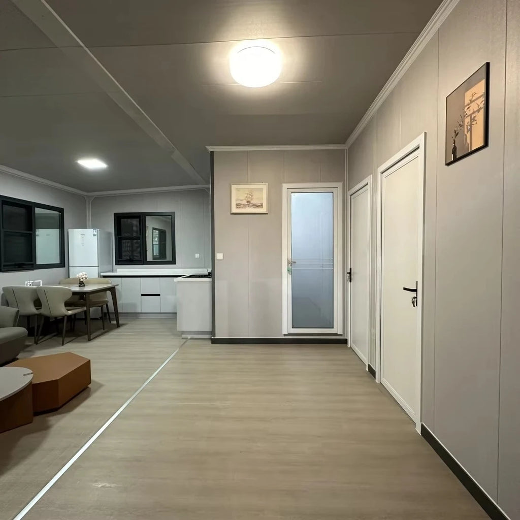 Luxury Expandable Prefabricated Container House Low Cost Modern Steel Building 2 Bed 1 Bath Durable Fire Resistant Comfortable R