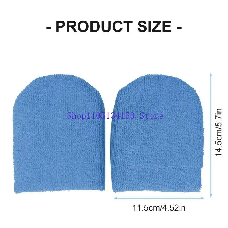 hg89 U Shape Design Car Wash Sponge Soft Microfiber Applicator Mitts Fit for Waxing Cleaning Polishing Without Damaging Paint