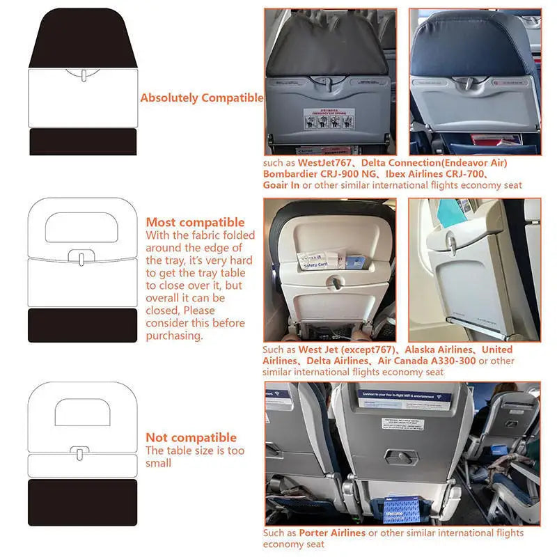 New 1Pcs Kids Airplane Seat Extender Flannel Toddler Airplane Bed with Side Pocket Comfort Breathable Travel Foot Rest Hammock