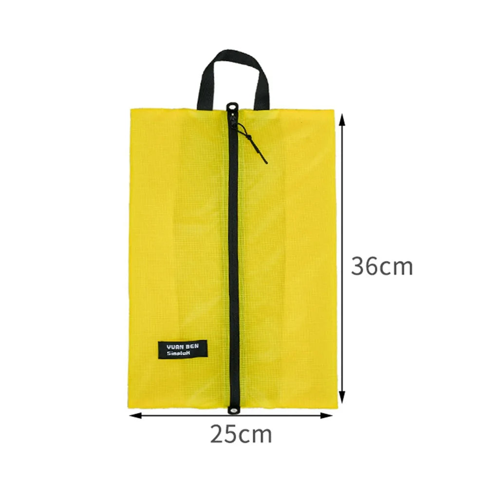 Silicone-coated Luggage Storage Bag Multifunctional Ultra-lightweight Clothing Sorting Bag Yellow Orange Waterproof