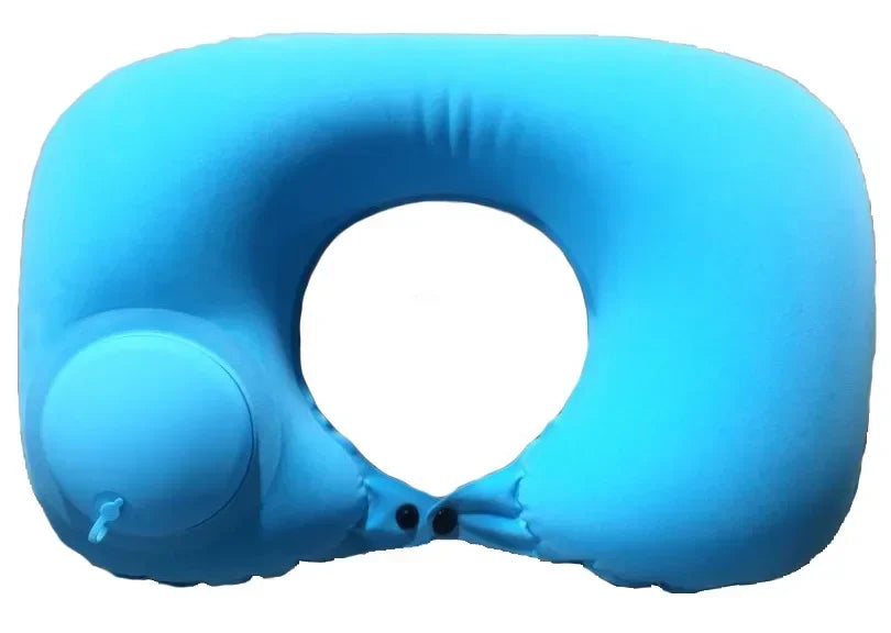 Travel Pillows Inflatable Super Light Portable Neck Pillow U-Shape Automatic Inflatable Cervical Vertebr Pillow 02