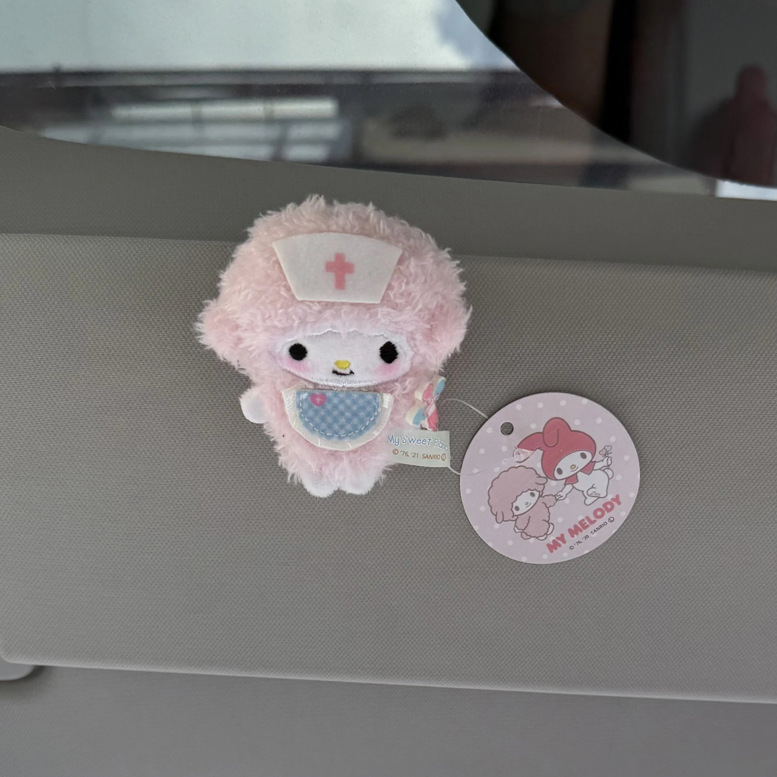 Sanrio Melody Car Auto Sun Visor Glasses Box Sunglasses Clip Card Ticket Holder Fastener Pen Case Eyeglasses Clips Accessories