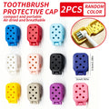 Flip Open Toothbrush Head Protective Cover With Air Holes, Anti-Dust Anti-Mold Breathable Toothbrush Cap, Washable Reusable Tool