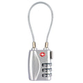 High Security Portable Cable Luggage Lock Padlock with Steel Cable Customs Code Lock Smart Combination Lock TSA Customs Lock