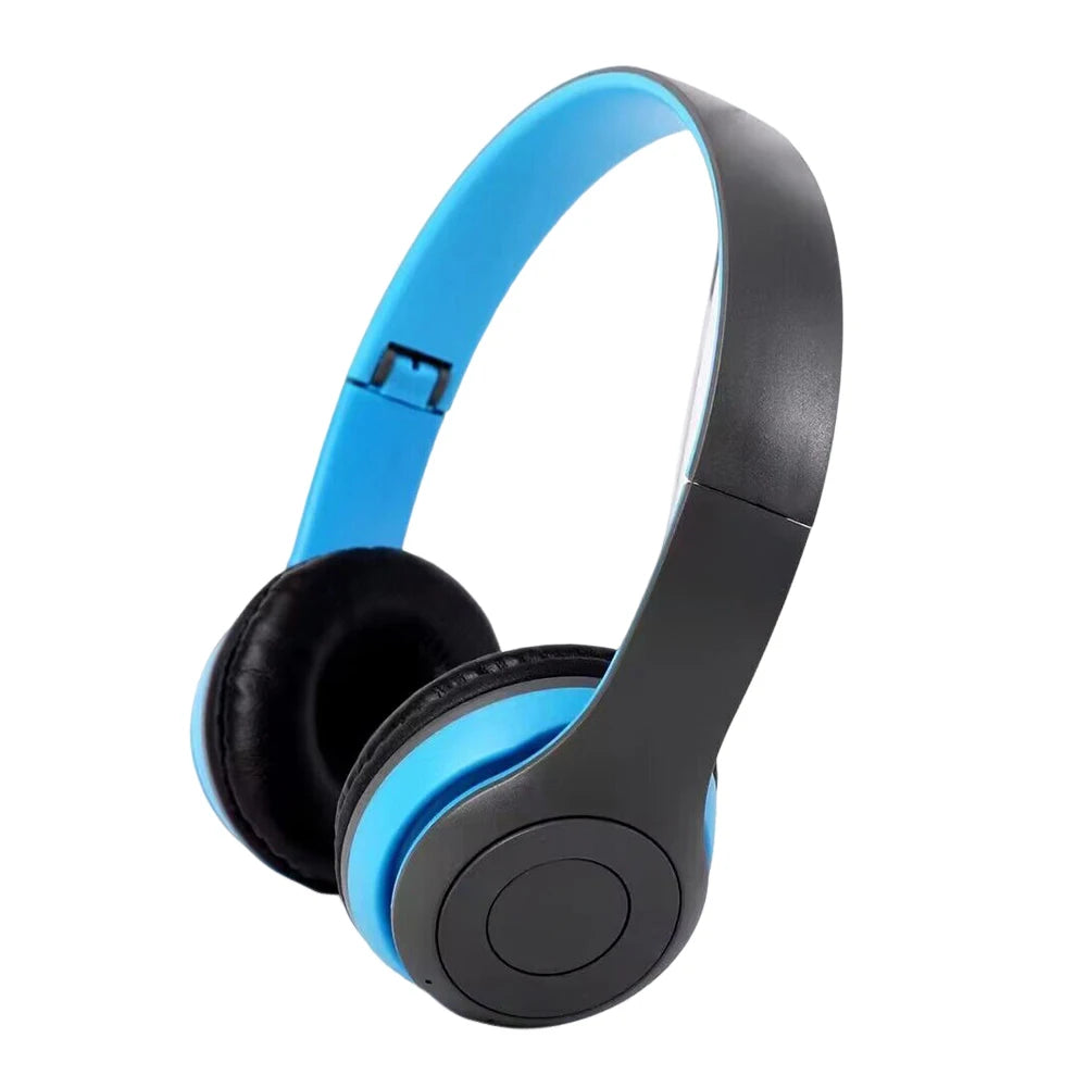 P47 Wireless Game Headset Noise Cancelling Sports BT5.0 Headphones Studio Pro Card Mp3 Player Support Hands-Free Built-in Mic