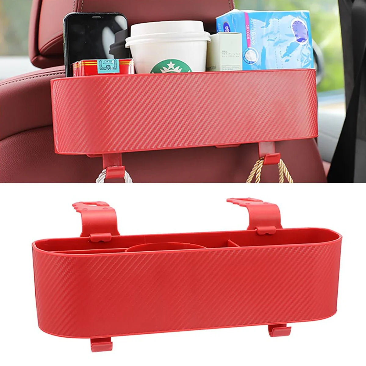 Universal Car Headrest Mount Storage Box Vehicle Back Seat Sundries Holder