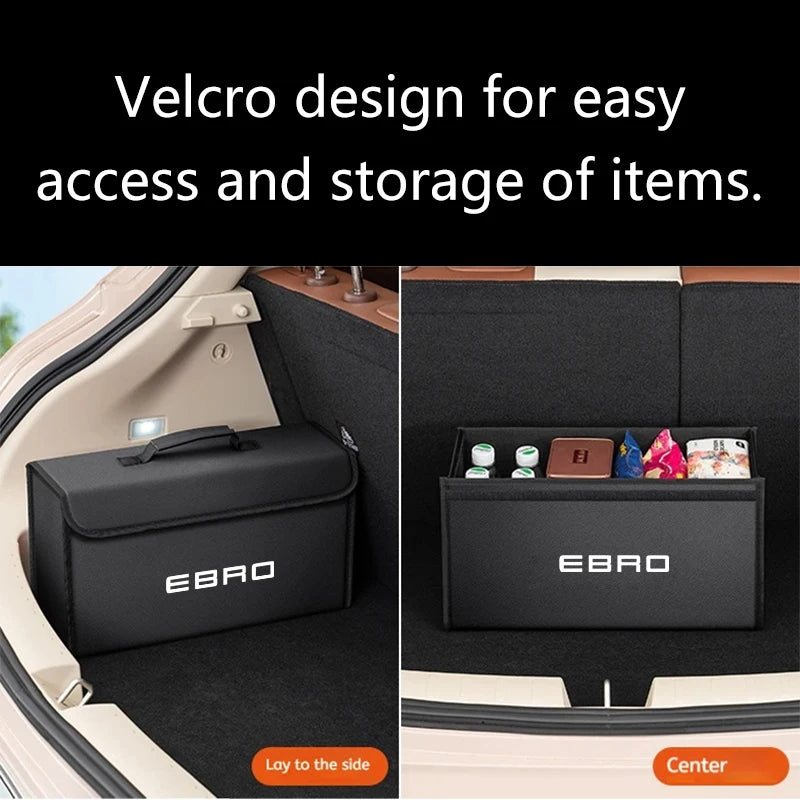 For EBRO S400 S700 S800 2025 Car Trunk Storage Box Organizer Foldable Stowing Tidying Bag Car Interior Storage Accessories