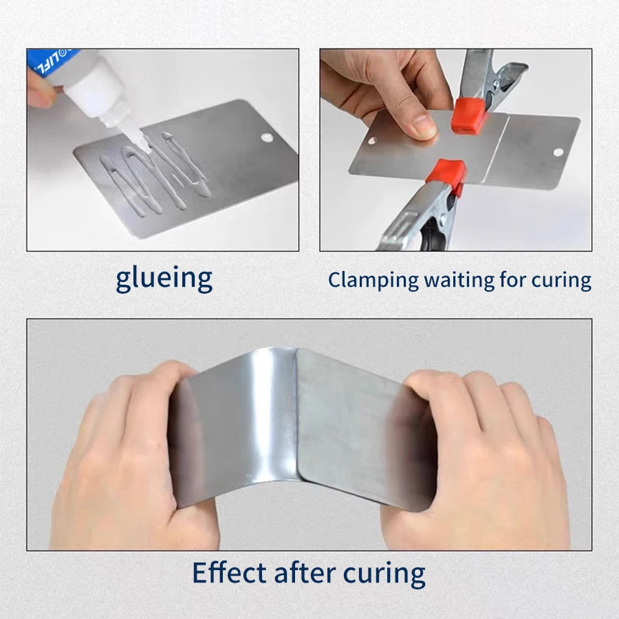 LOOLIFL 406 Glue Instant Quick Dry Cyanoacrylate Strong Adhesive Universal Fast Repairing Glue For Wood Plastic Jewelry Glue