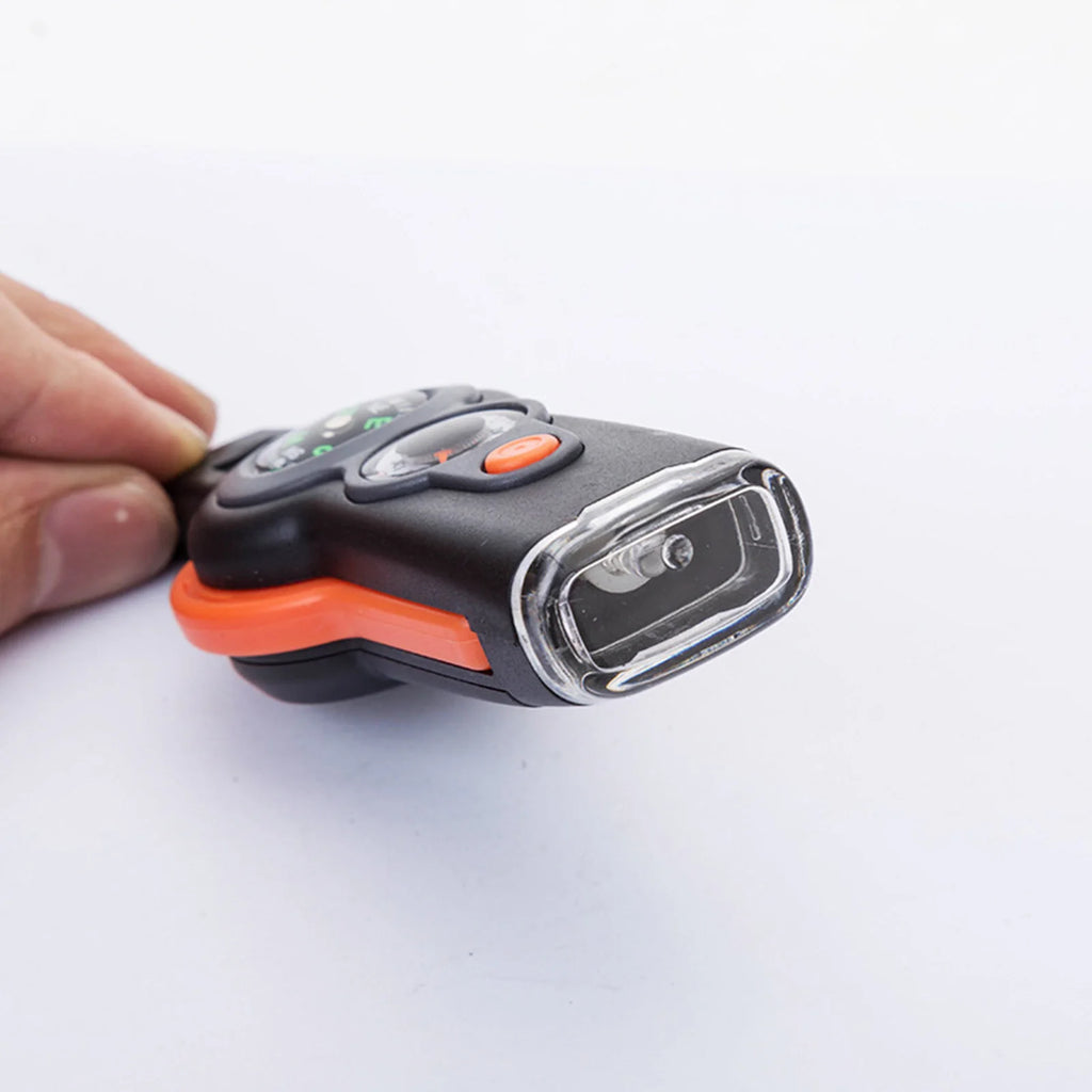 Emergency Survival Whistle 7 In 1 With LED Light Compass And Thermometer Outdoor Emergency Kit For Hiking Camping Compass Tool