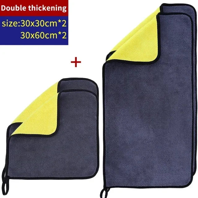 1/3/5Pcs Microfiber Towel Car Microfiber Wash Towel Microfiber Cleaning Cloth Car Wash Drying Towel Auto Detailing 30/40/60cm