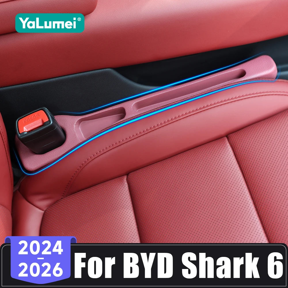 For BYD Shark 6 2024 2025 2026 PHEV Car Seat Gap Plug Leak Proof Strip Seam Storage Box Interior Cushion Interior Accessories