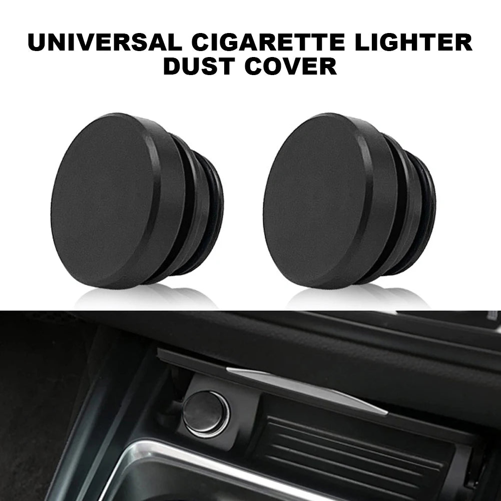 Power Socket Plug Outlet Cover Car Cigarette Lighter Cover Aluminum Alloy  Car Lighter Button Plugs Cap for Most Cars