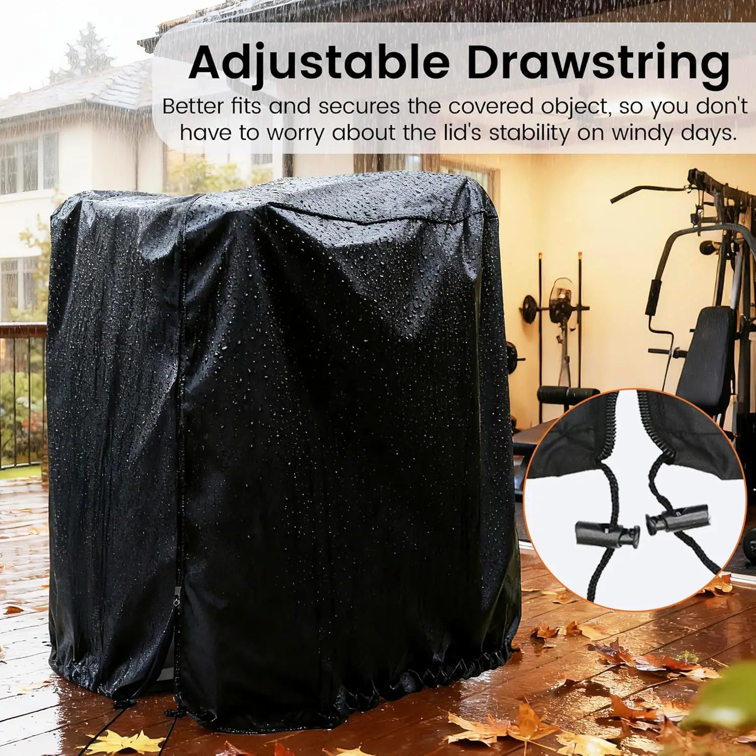 Folding Treadmill Cover, Oxford Cloth Waterproof/Sunproof/Dustproof, Full Coverage Protector for Home Gym Equipment