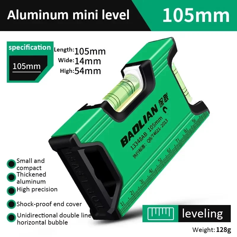 High Precision Level Ruler,Multi-function Magnetic Level Ruler,Aluminum Structure Spirit Bubble Level Gauge Horizontal Measure