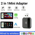 Wireless CarPlay Adapter for iPhone, Convert Wired to Wireless Apple CarPlay Adapter, Mini Size with Extension Cable USB & USB-C