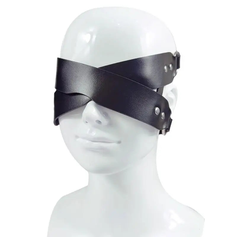 Adult Cosplay PU Leather Eye Mask for Couples in Role Play