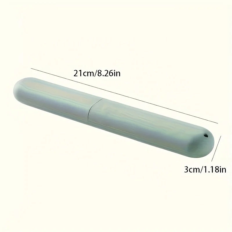 3pcs Travel Toothbrush Holder,Casual Style Plastic Toothbrush Case with Ventilation Holes,Stain Resistant,For Travel & Home Use