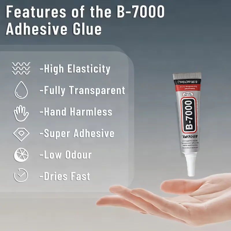 B7000 15,25,50,110ml Rhinestone Glue, Rhinestone Craft Glue, Jewelry Glue, Jewelry Processing Glue, Has Flexibility after Drying