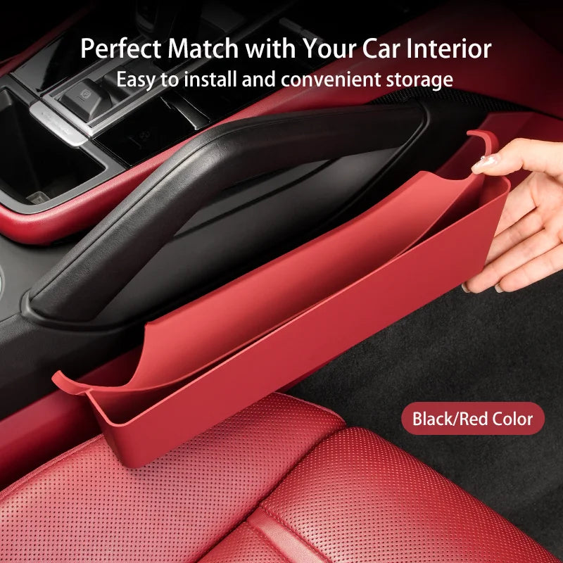 2PCS Center Console Storage Box For Porsche Cayenne 2018-2025 Car Central Control Gap Phone Key Holder Organizer Accessoriess