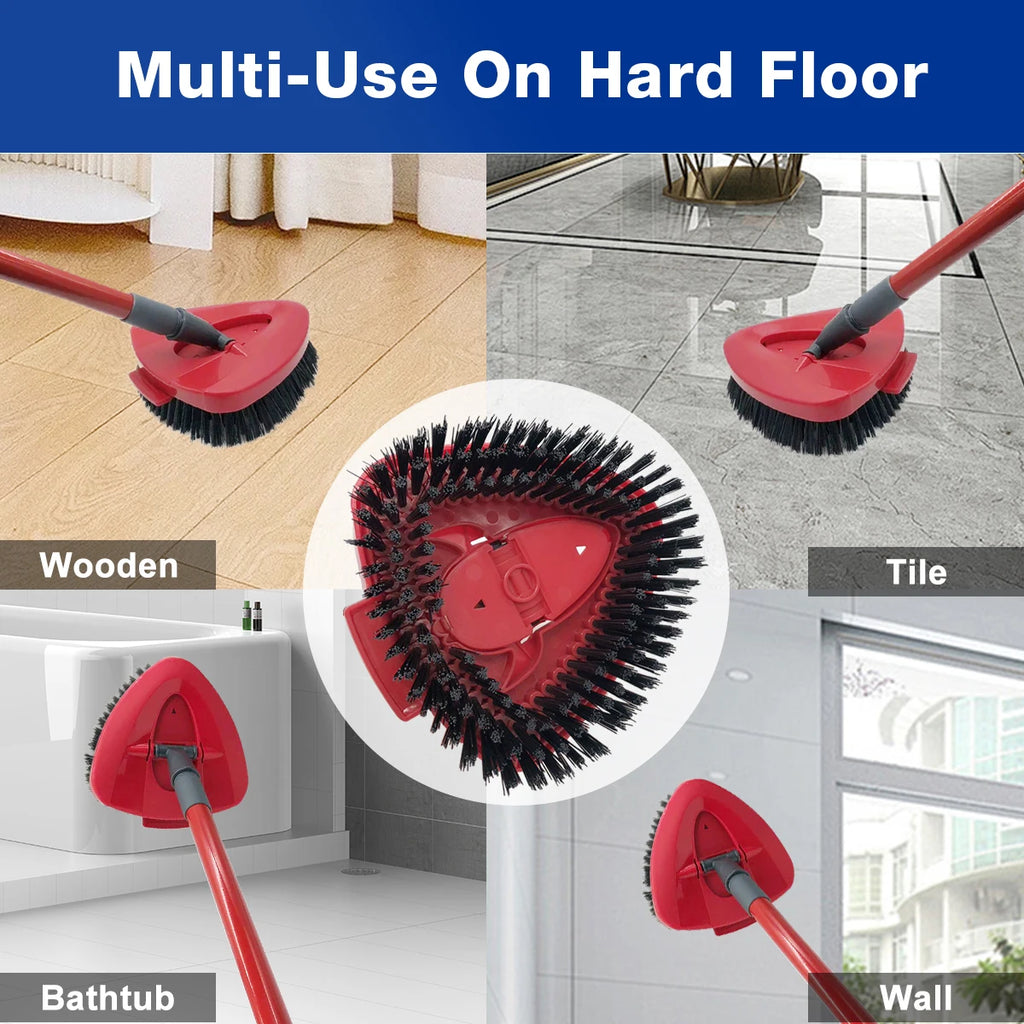 Spin Mop Replace Head Base Scrub Mop Brush Head Replacement for Vileda / O Cedar EasyWring 1 Tank System, Shower Floor Scrubber
