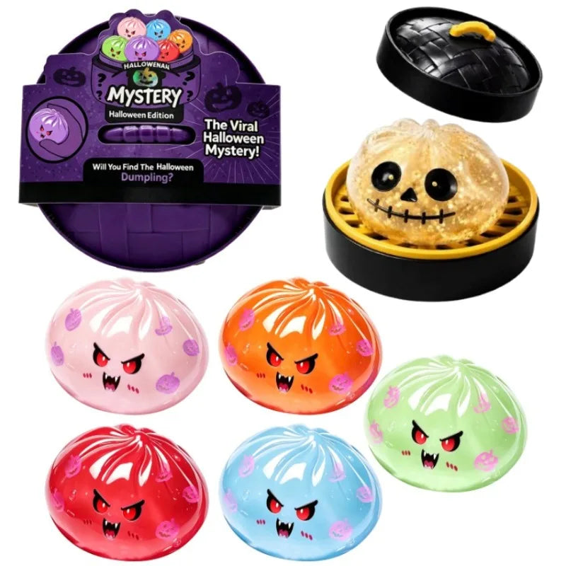 Simulation Skeleton Demon Vampire Dumpling Squishy Pressure Ball Slow Rebound Soft Pinch Stress Relief Squeeze Toys Halloween