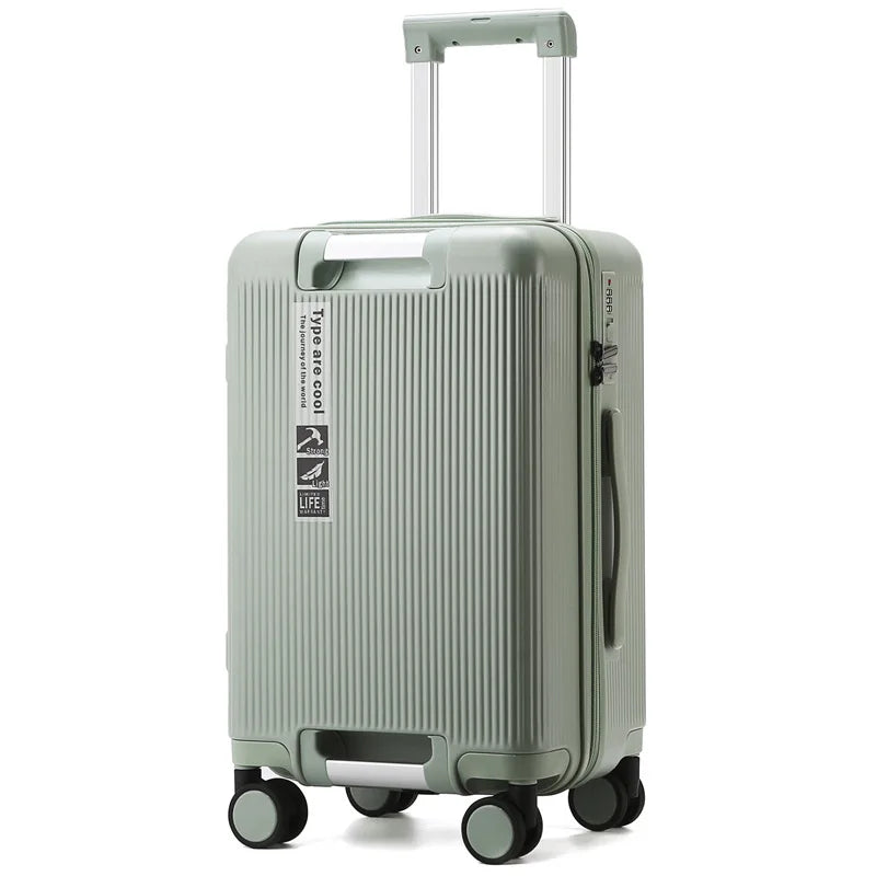 KLQDZMS Men's Suitcase ABS+PC Boarding Box 20"22"24"26 Inch Large Capacity Trolley Case Women's Business Rolling Luggage