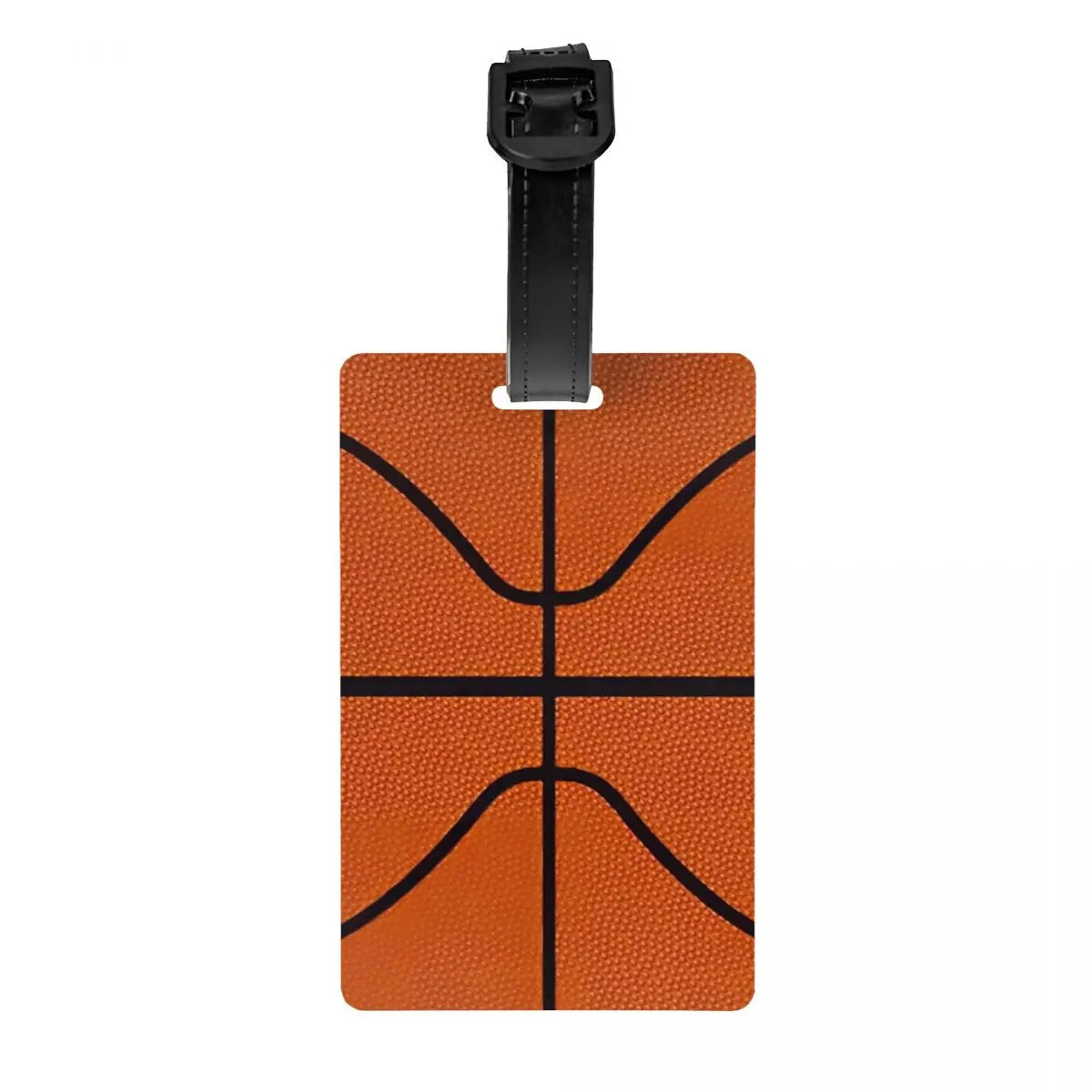 Custom Basketball Dots Round Luggage Tag Privacy Protection Physical culture Baggage Tags Travel Bag Labels Suitcase