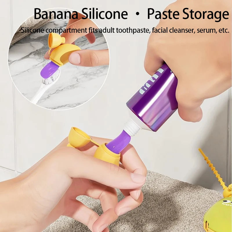 Banana Cover for Toothbrush Compact and Convenient Toothbrush Protector Travel Toothbrush Toothpaste Storage Box LXYJSN06