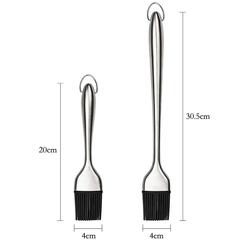 Silicone Kitchen Oil Brush BBQ Grill Basting Brush Barbecue Cooking Brush Silicone Pastry Brush for Baking Grill BBQ Accessories