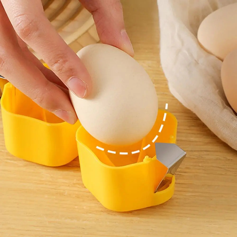 Cute Egg Shell Opener Household Separator Egg Opener Tool Stainless Steel Upgraded Handheld Egg Separator Tool