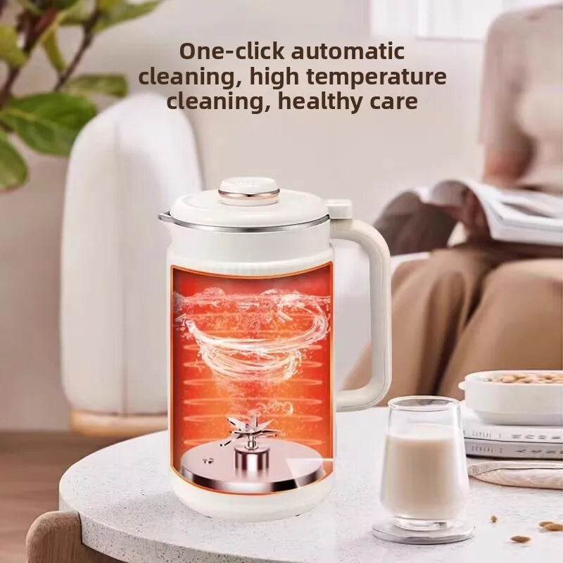 1.2L Soy Milk Maker Machine Household Full-Automatic Wall-Breaking Machine Quiet Operation Soy Milk Maker for Small Family