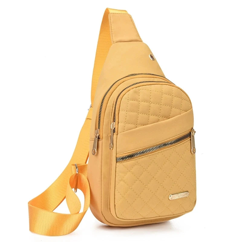 Lightweight & Comfortable Quilted Crossbody Chest Bag, Perfect for Daily Use, Casual Outings & Travel Women Sling Shoulder Purse