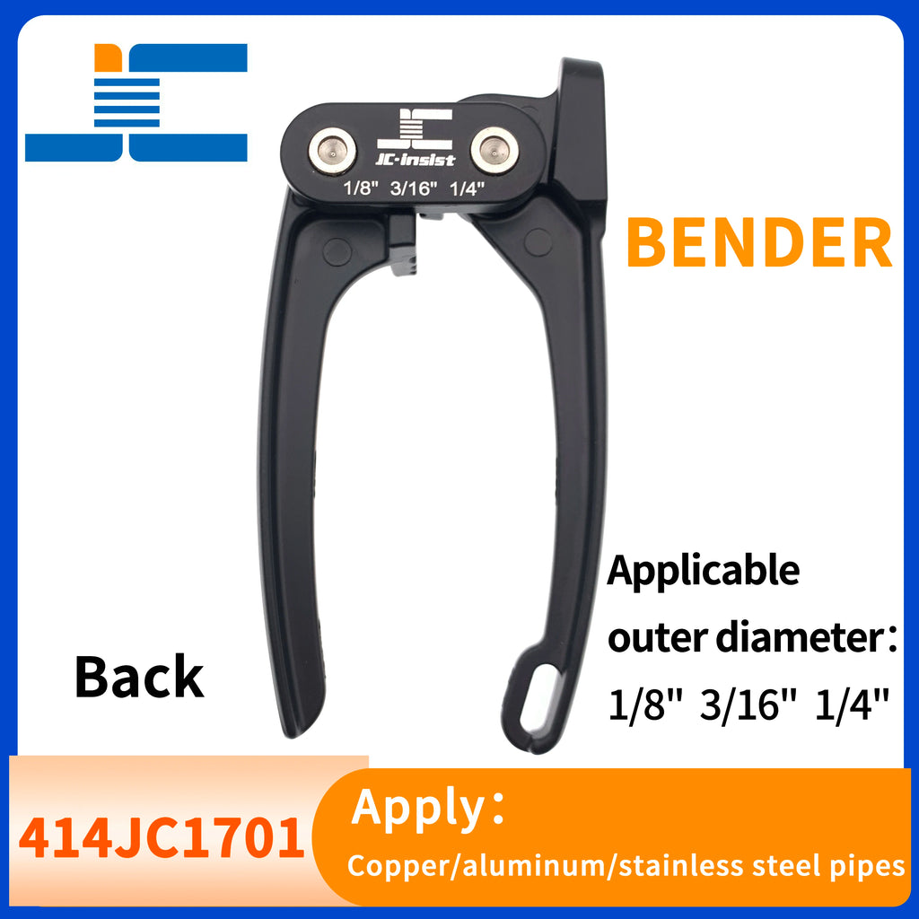 Copper Tube Bender, Tubing Bender 90°,Fuel Brake Pipe Bender Hand Tool 1/4“ 3/16” 1/8“ ,3 In 1 Pipe Tubing Bender