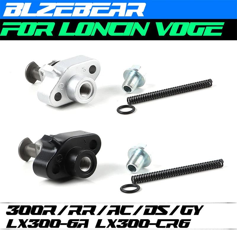 For LONCIN CR6 YF300 VOGE 300 R DS Motorcycle Cam Timing Chain Tensioner Aluminum Motorbike Engine Camshaft Drive Regulator