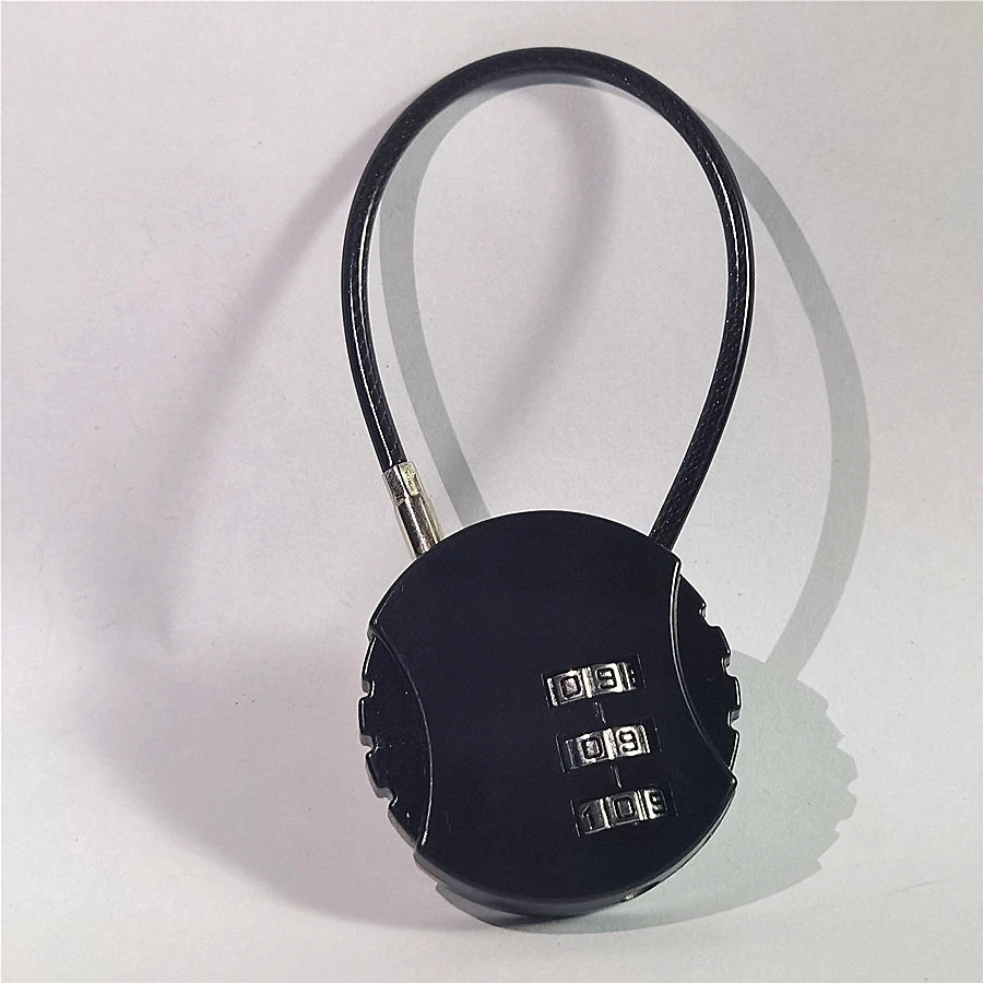 3 Digits Lock Multifunctional Smart Airplane Lock Zinc Alloy Suitcase Luggage Bag Password Key Anti-theft Lock with Long Chains