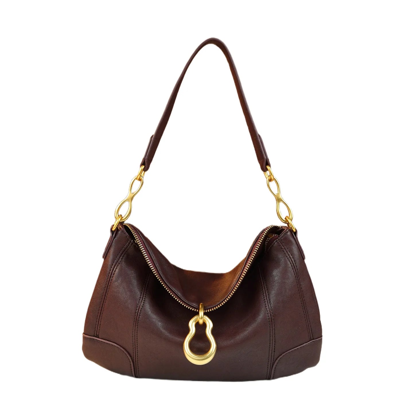 Women's Designer Diaper Bag Elegant Crossbody Handbag Luxury Minimalist Tote Vintage Leather Unique And Trendy Design